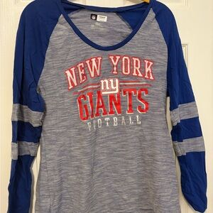 New York Giants Blue Long Sleeve Shirt